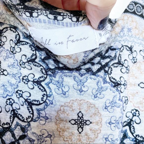 All In Favor Pattern Knit Maxi Dress Size Medium - Picture 5 of 9